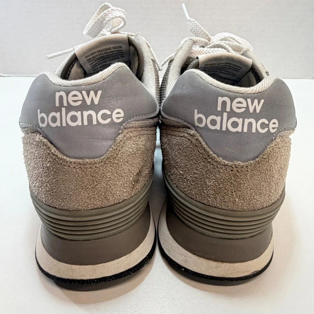 New Balance 574 Classic Sneakers Womens 8.5 Grey WL574EVG Suede Mesh Retro - Picture 4 of 9